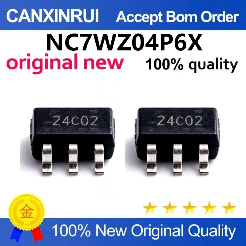 （5pcs-100pcs）Brand new original NC7WZ04P6X silk screen Z04 * packaged SC70-6 patch logic inverter chip IC
