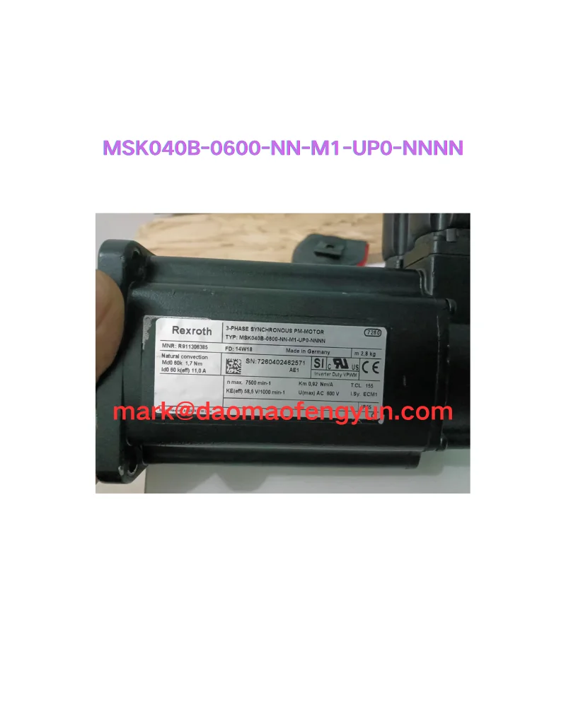 

MSK040B-0600-NN-M1-UP0-NNNN Used Servo Motor Test OK