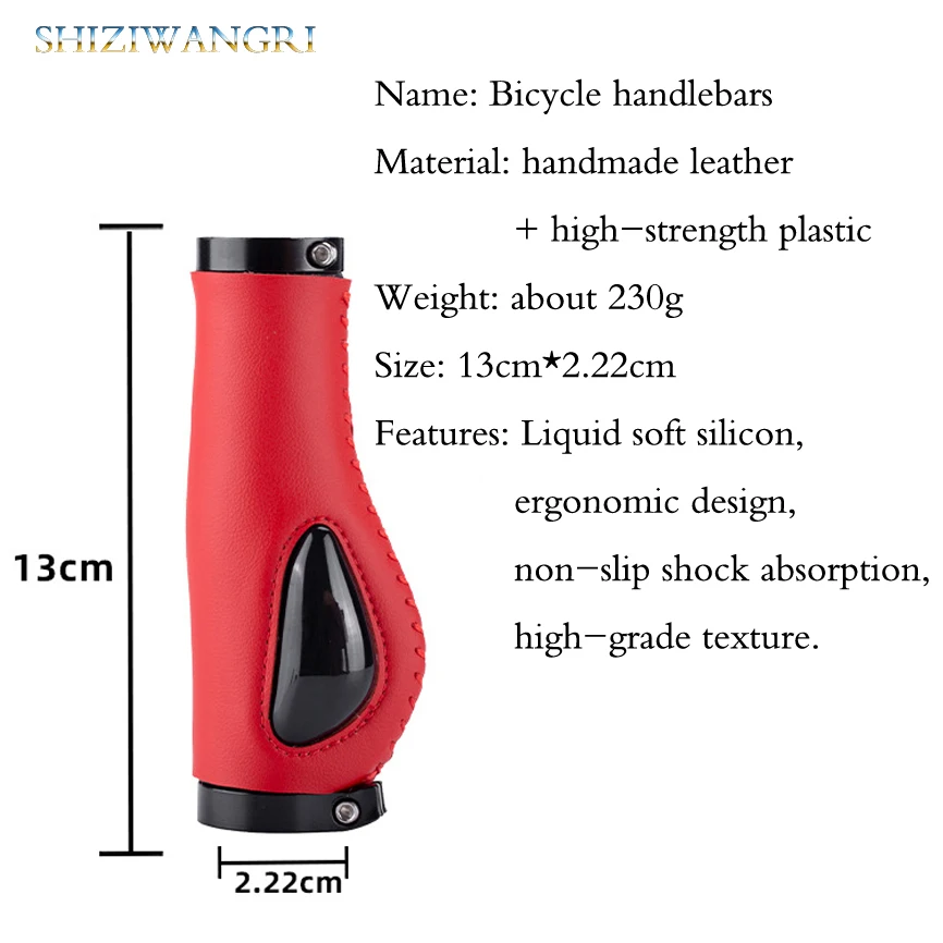 Bike Grip Fahrrad Zubehör Fahrrad Faser Leder Grip Bike Grip Mountainbike Anti-Slip Lenker Abdeckung Lenker Griffe – Detail 2