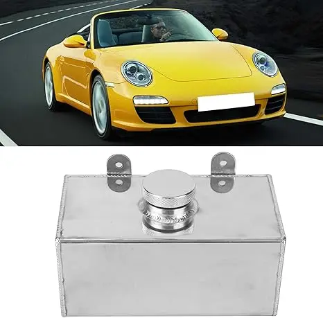 For Most Vehicle Models Aluminum Bottle Washer Reservoir Engine Cooling Silver,Black Long Lasting Coolant Storage Tank
