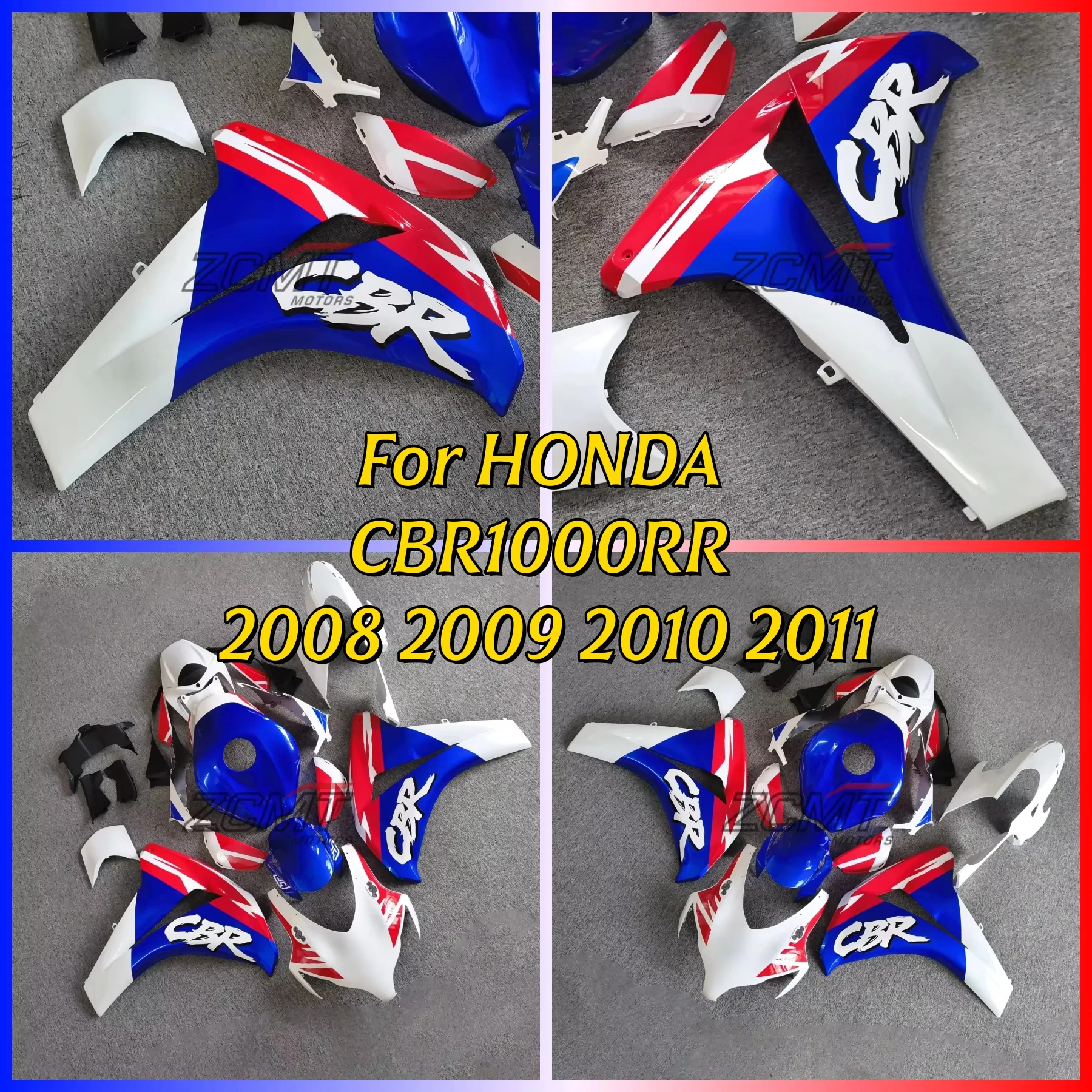 Motorcycle Full Fairing Kit Fit For Honda CBR1000RR CBR 1000 RR 2008 2009 2010 2011 Complete Bodywork Fairings Accessories