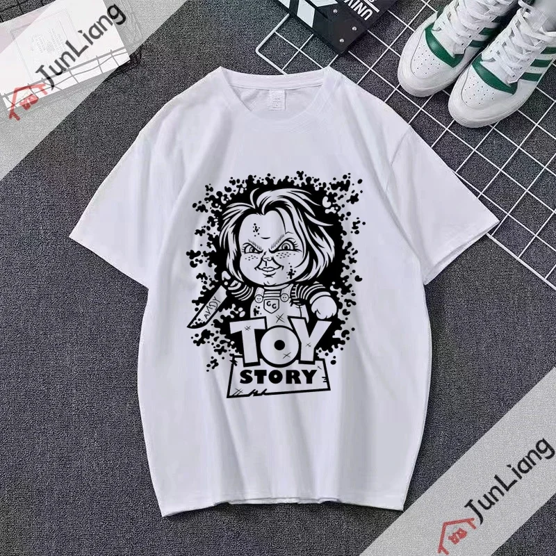 2022 Horror Movie Kids Game Lucky Pattern Print T-shirt Unisque Summer Fashion Casual Fun T-shirt Street T-shirt