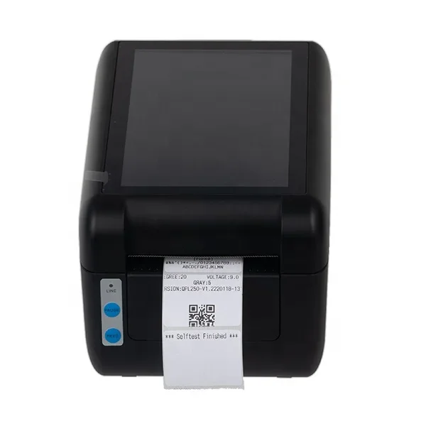 Stampante termica per etichette wireless seriale USB Stampante per etichette con codici a barre Touch screen da 7 pollici Android 8.1 etichette adesive