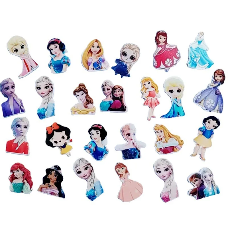 

Miniso resin DIY accessories accessories cartoon version Frozen cartoon DIY acrylic patch headdress clothes accessories