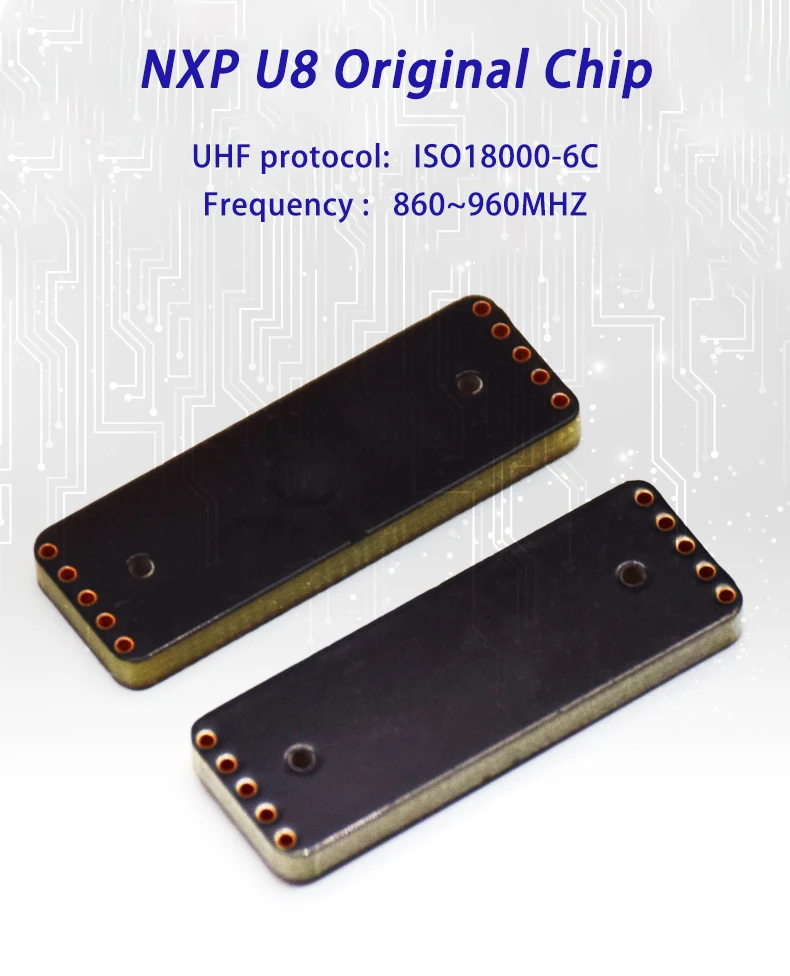 20PCS RFID UHF anti metal PCB Tag, Resistant high-temperature, acid and alkaline special label 18000-6C 860-960MHz High Quality