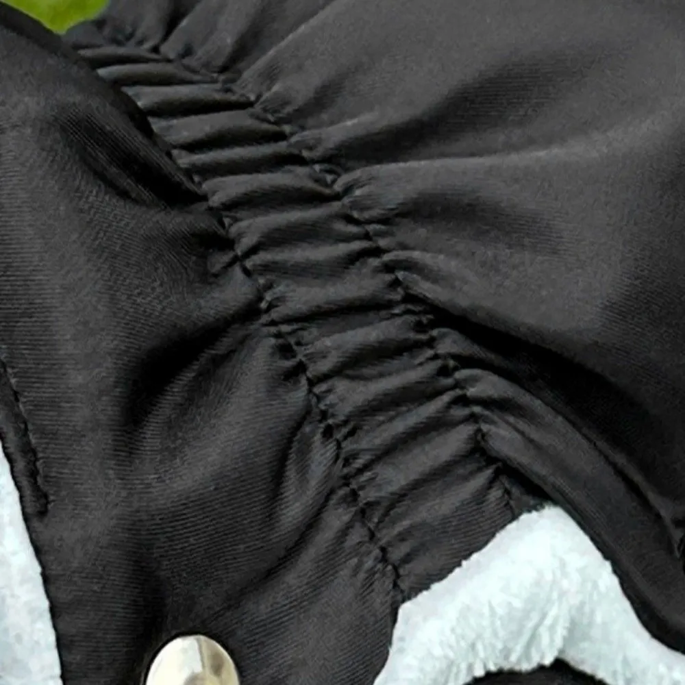 

1 Pair Thickened Winter Stroller Gloves Windproof Waterproof Handrail Gloves Warm Soft Velvet Stroller Mitten Park Trips