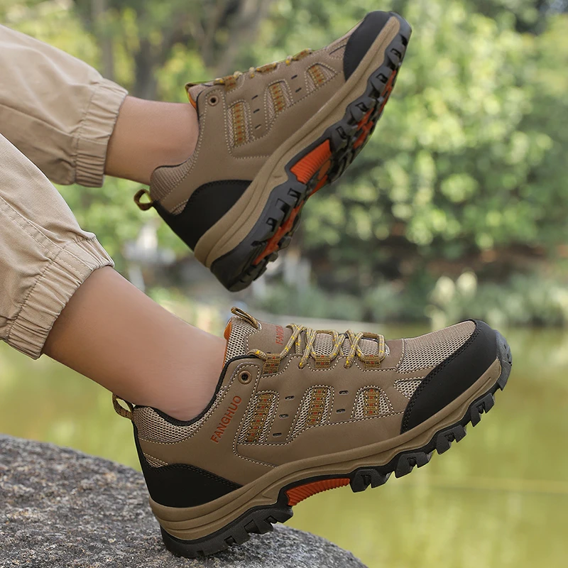 

Уличная нескользящая походная обувь для мужчин, новая износостойкая амортизирующая обувь для альпинизма, спортивная обувь для беговых походов