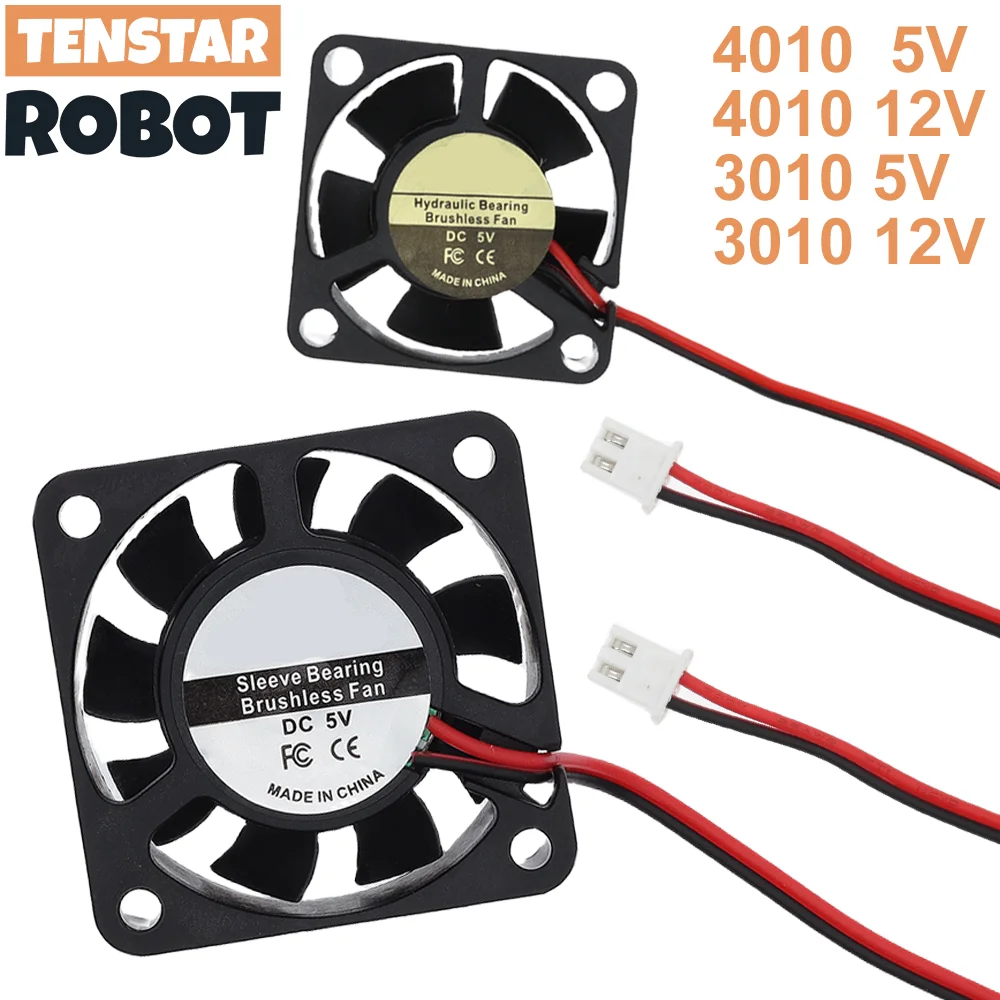 40x40x10mm 4010 30x30x10mm 3010 12v 5V Volt Brushless DC Fans For Heatsink Cooler Cooling radiator for 3d Printer Parts Fan