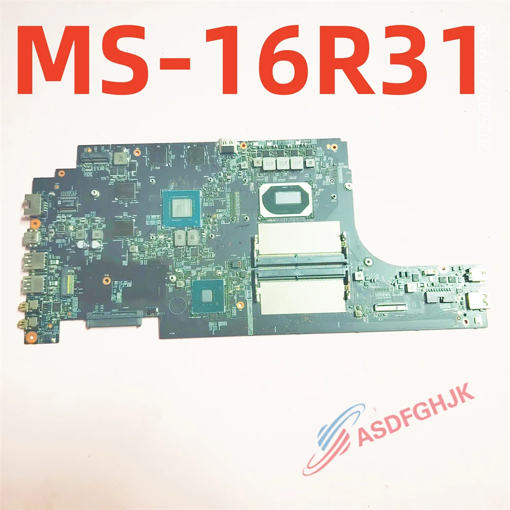 Genuine Ms-16r31 for MSI Gf63 Thin 9rcx Motherboard I7-9750h and Gtx1650 test ok