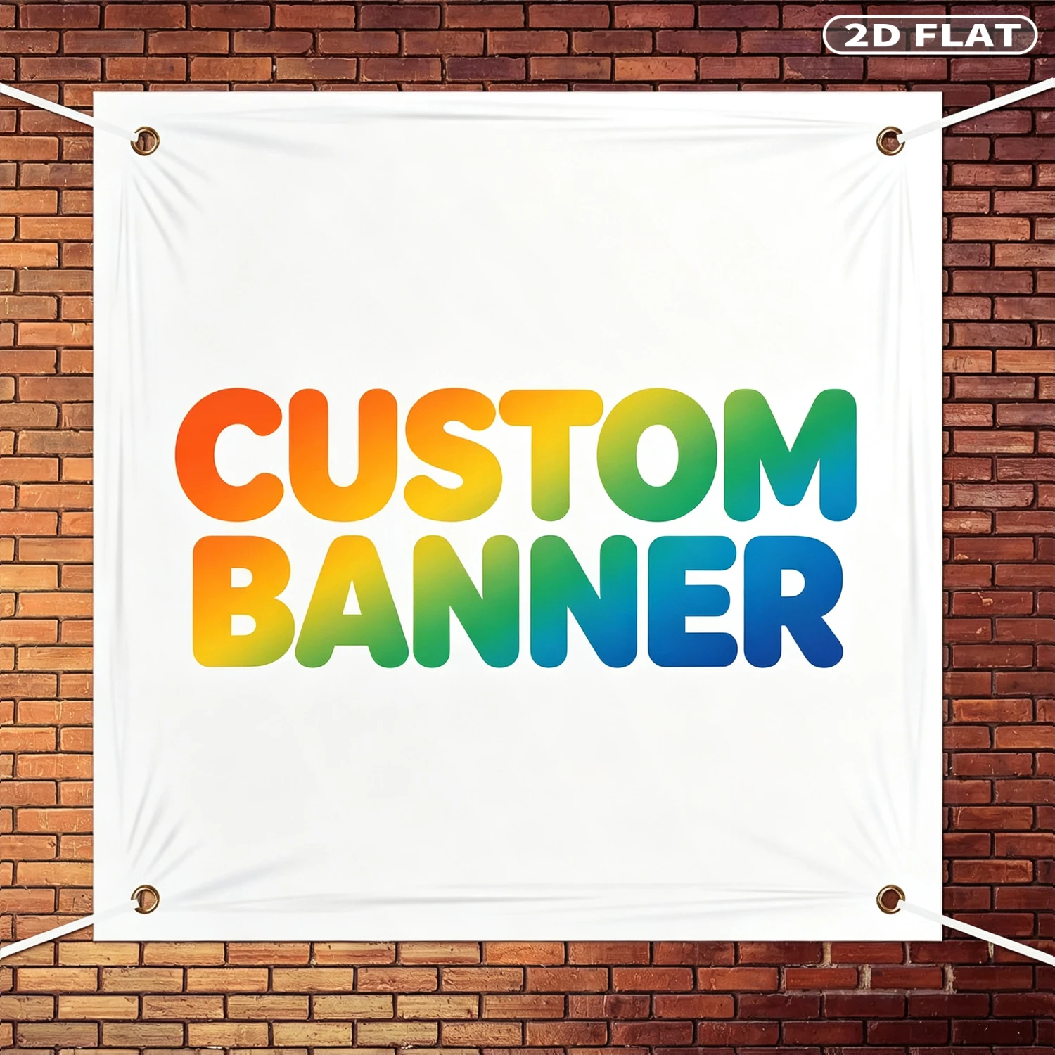 1pc Custom Square Flag Wall Tapestry Banners with 4 Grommets, Polyester 2D Print Flags,Suitable for Parties, Entrances, Gardens