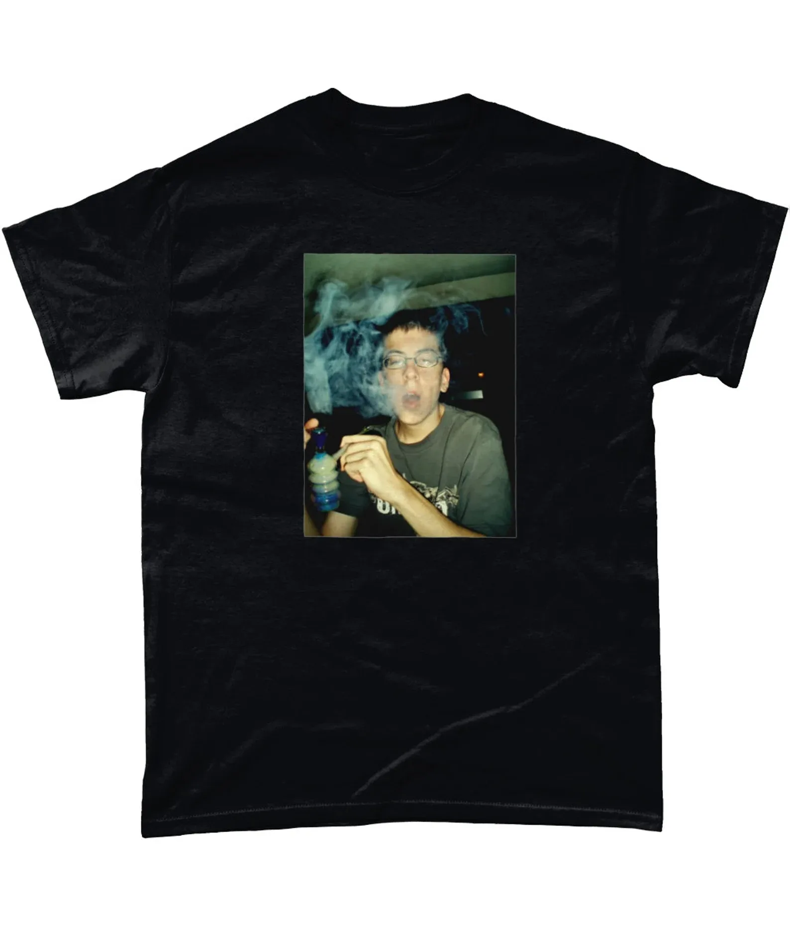 

Mclovin Smoking Graphic Vintage-style Pattern Printing Summer Luxury Brand Cotton Men's and Women's T-Shirts Short Sleeves