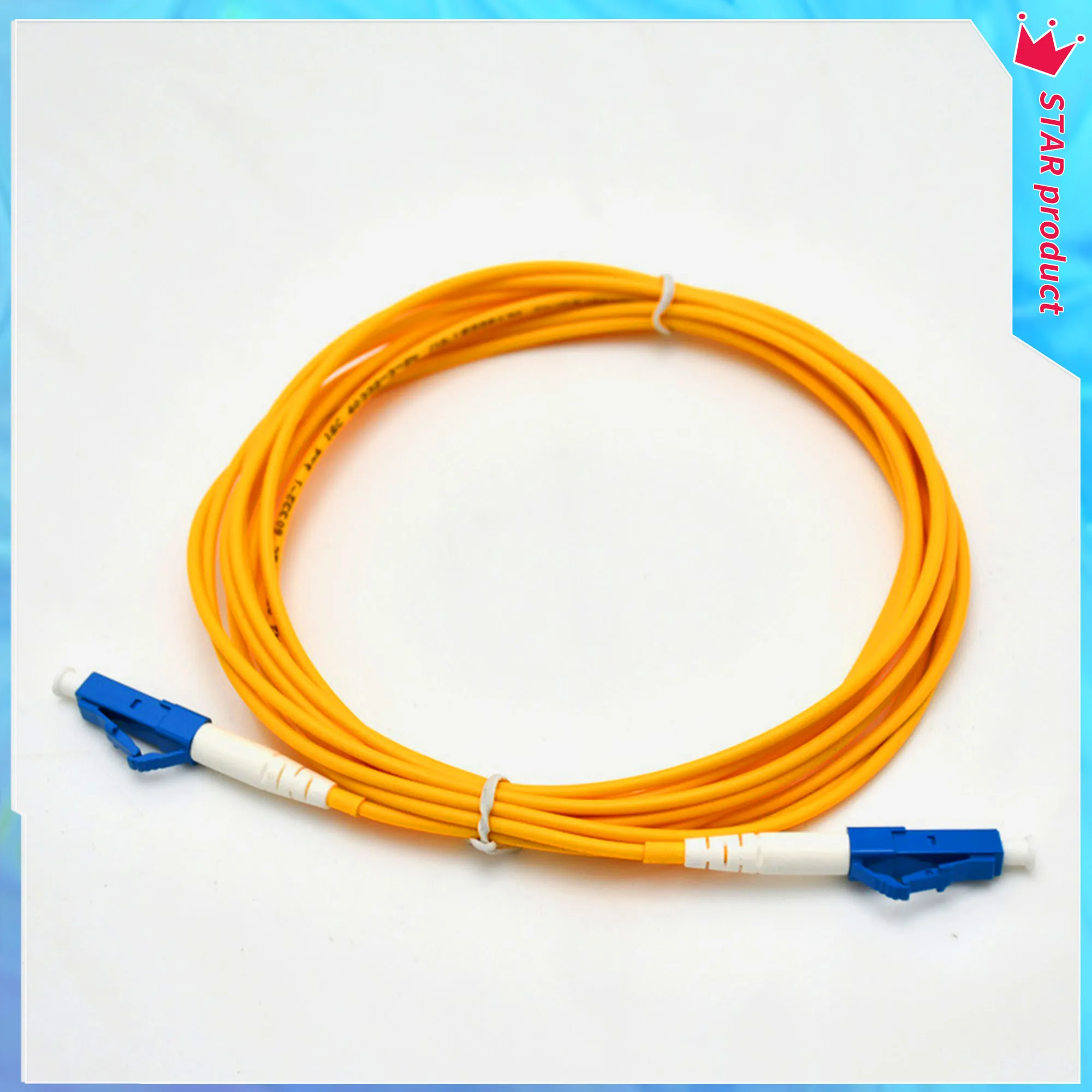 

5PCS LC/UPC-LC/UPC Fiber Optic Patch Cord Cable 3.0MM Simplex Mode Fiber Jumper Cable LC-LC Free Shipping