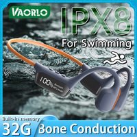 S10 Bluetooth 5.4 True Bone Conduction Headphones IPX8 Waterproof Built-in 32GB Memory DT5.0 MP3 LED Digital Display For Swiming