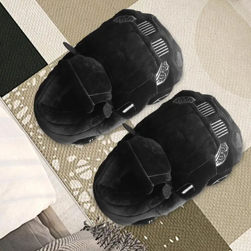 Cars Plush Slippers Cartoon Plush Shoes 29cm Portable Fuzzy House Slippers Soft Racing Car Slippers for Family Gatherings