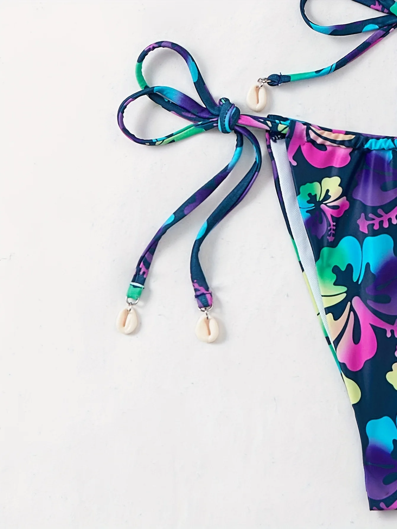 섹시한 꽃 프린트 마이크로 비키니 세트 두 조각 홀터넥 넥타이 문자열 수영복 수영복 수영복 수영복 biquini Tankini