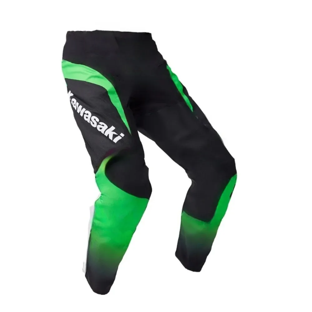 AliExpress 2025 New Summer Motocross Pants Quick Drying Teenagers Adults Kawasaki Dirt Bike ATV Enduro Moto Gear Set Off Road Equipment