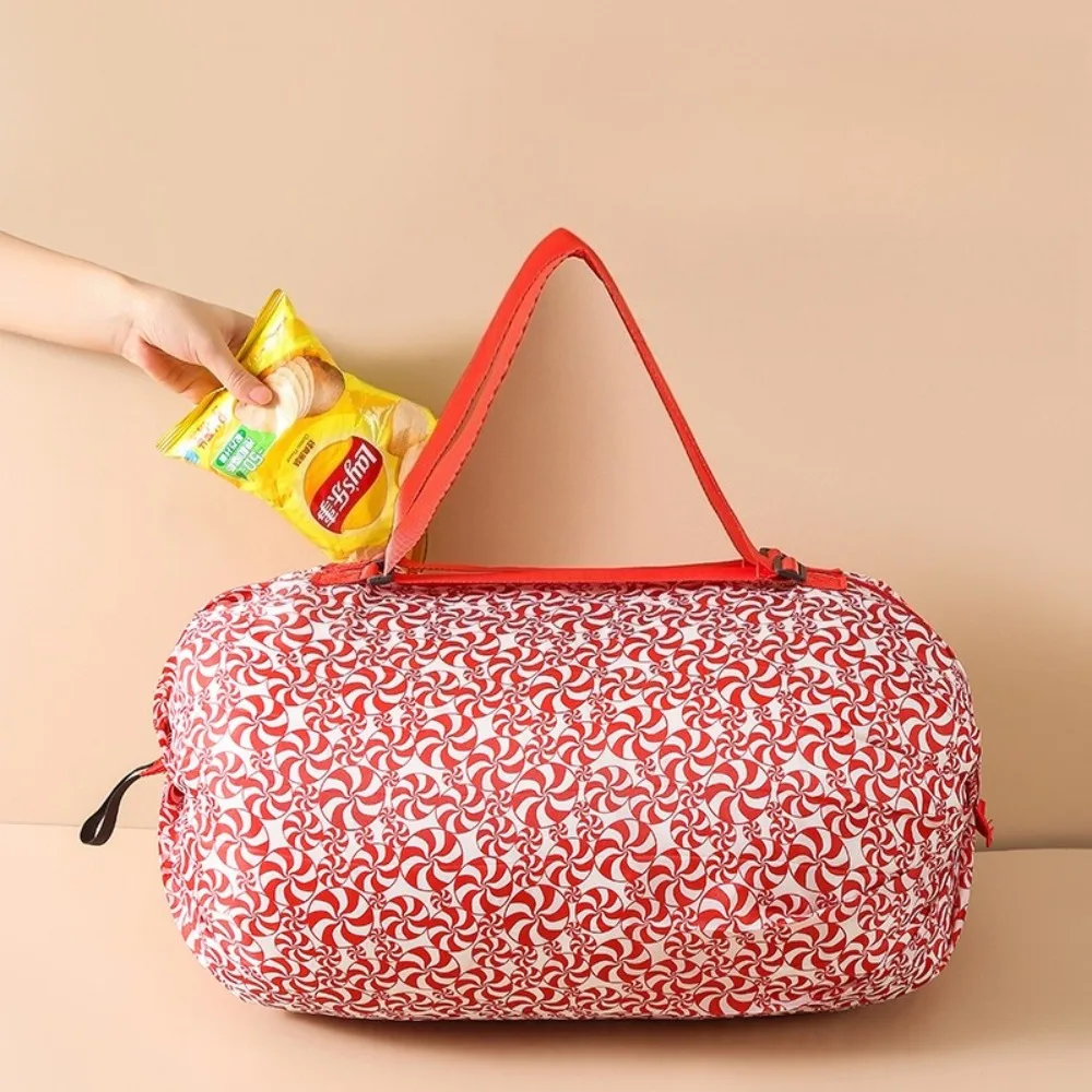 

Новая складная сумка для покупок портативная сверхлегкая экологически чистая сумка для хранения сумка для закусок и пикника большой вместимости