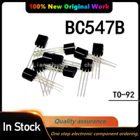 50Piece 100% Original BC547B TO-92 N-Channel TO92 BC547 Enhancement Mode Field Effect Transistor New