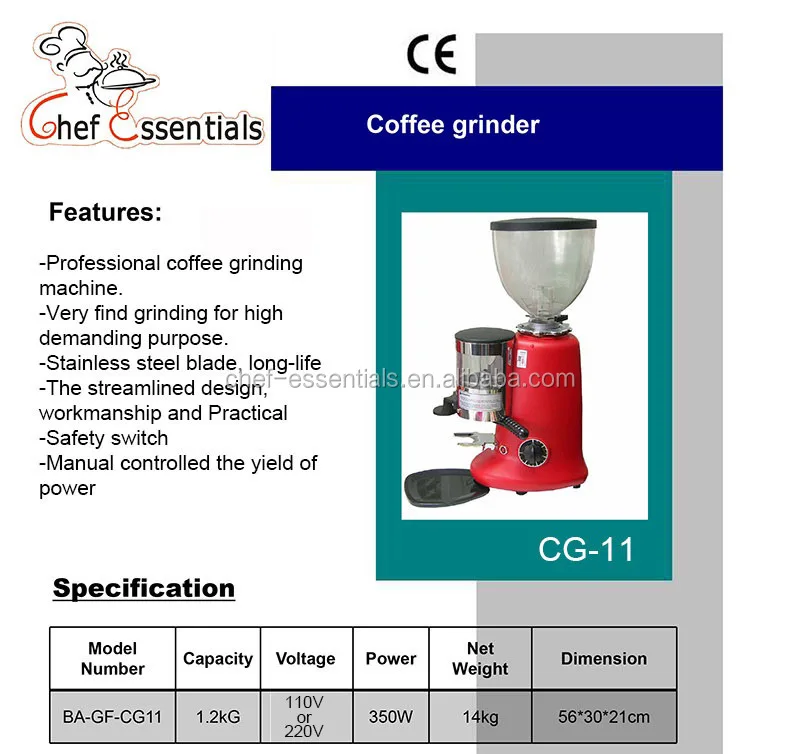 BAGF-CG11 Hot Sale Coffee Machine Easy Operation Coffee Bean Grinder For Coffee