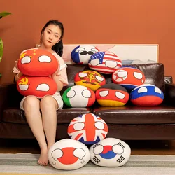 20-30cm Kawaii Polandball peluche bambola farcito Country Ball USA urss francia RUSSIA regno unito corea del sud giappone EU CANANDA italia regalo