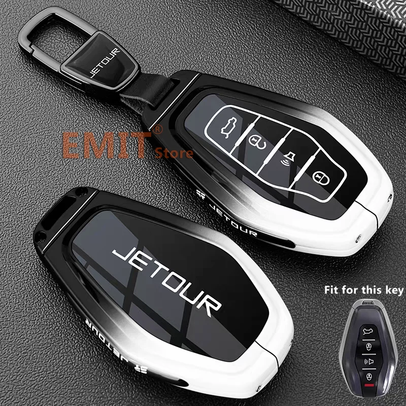 Car Key Case for Chery Jetour X70 X70plus X70M X90 X90plus X95 Plus X95pro L9 Pro Remote Cover Shell Ring Holder Fob Accessories