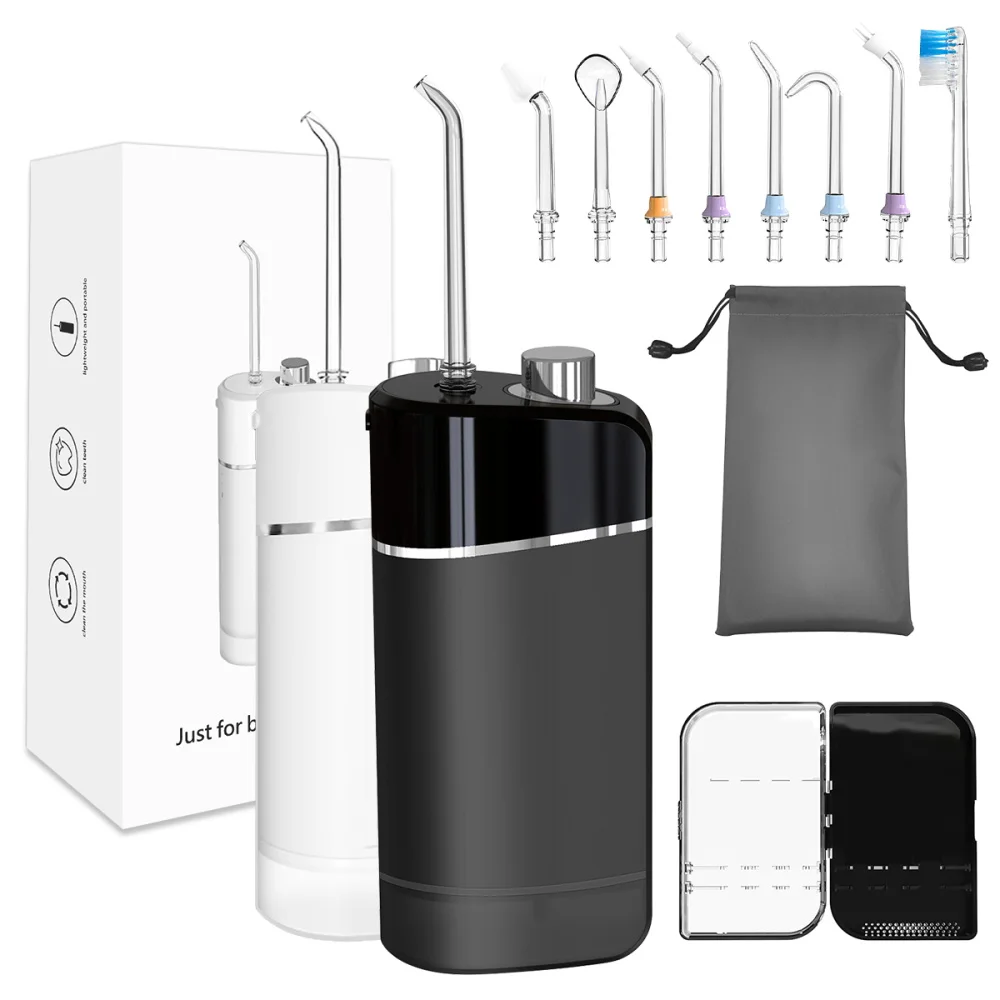 

Small Kid Mini Cordless Portable Flosser Machine Power Flossing Cleaner Teeth Flusher Air Electric Oral Flosser Water Irrigator