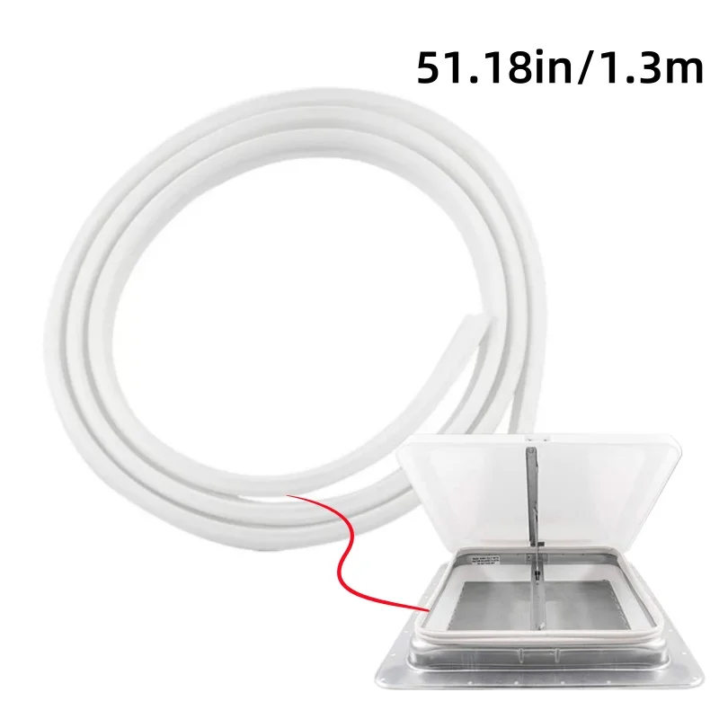 

2PC RV Roof Vent Seal 1.3m TPE Rubber Waterproof Camper Vent Fan Gasket Replacement Parts Accessories