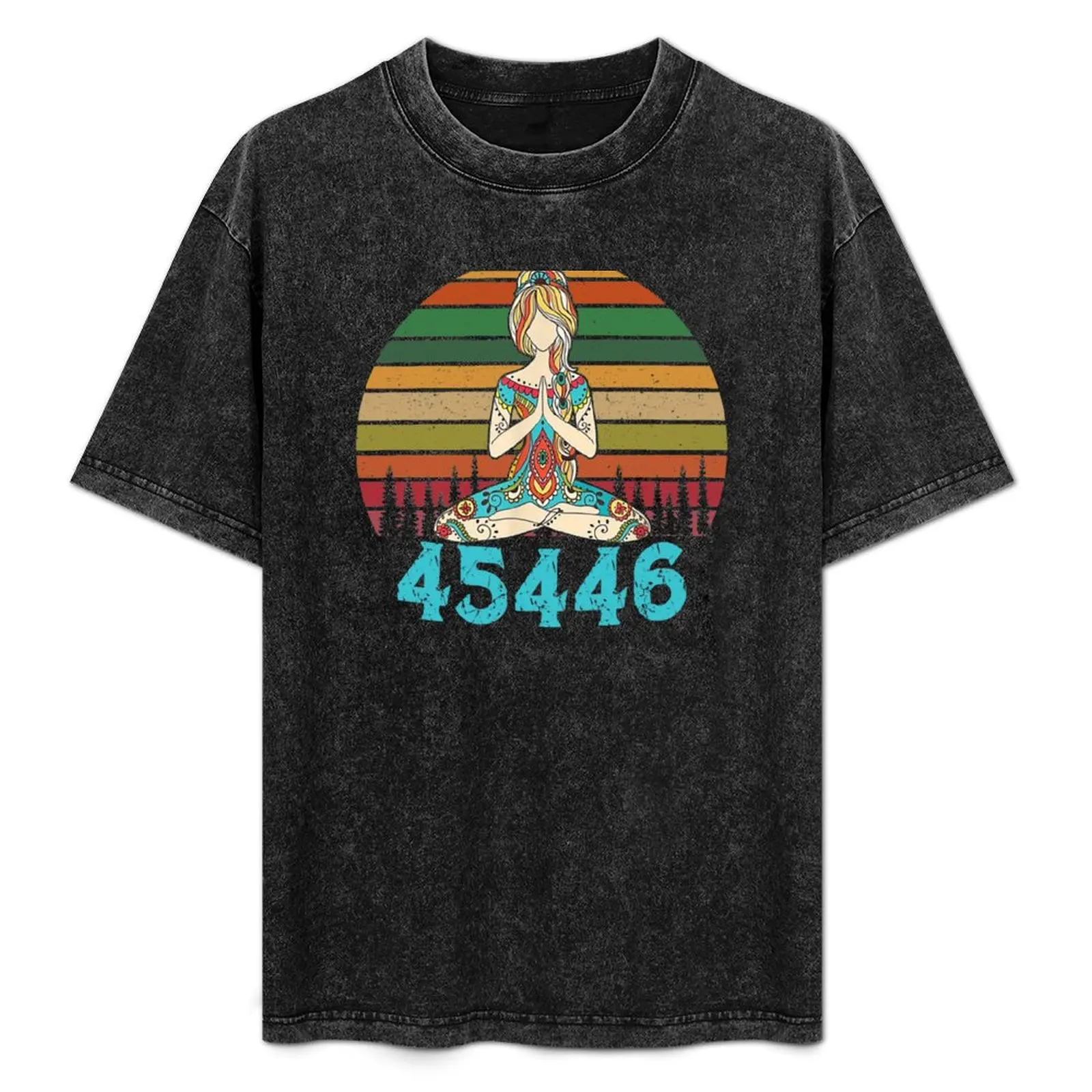 

45446 Beige AF 45% against 45 Yoga Namaste T-Shirt Odor Resistant Short Sleeve Top