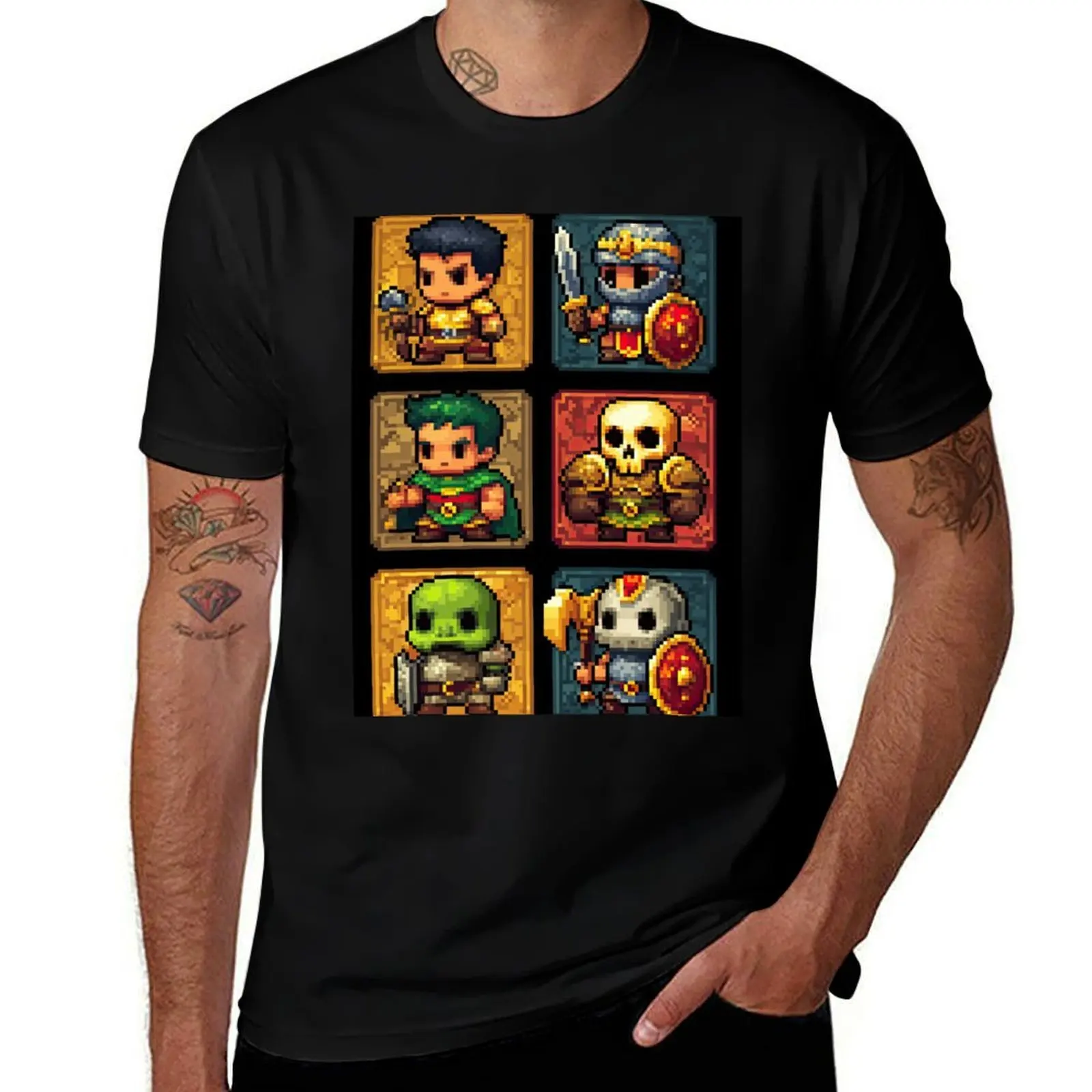 

Legendary Pixel Warriors Begin Their Epic Quest T-Shirt Luxury man tees essential t shirt funny meme t-shirts t shirts for men