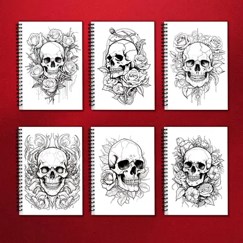 Adult Coloring Book - 30 Sheet Spiral Coloring Book, 11.2x 8.3inch, 100gsm Thick Paper, Back to School, New Year, Birthday Gift - Image 6