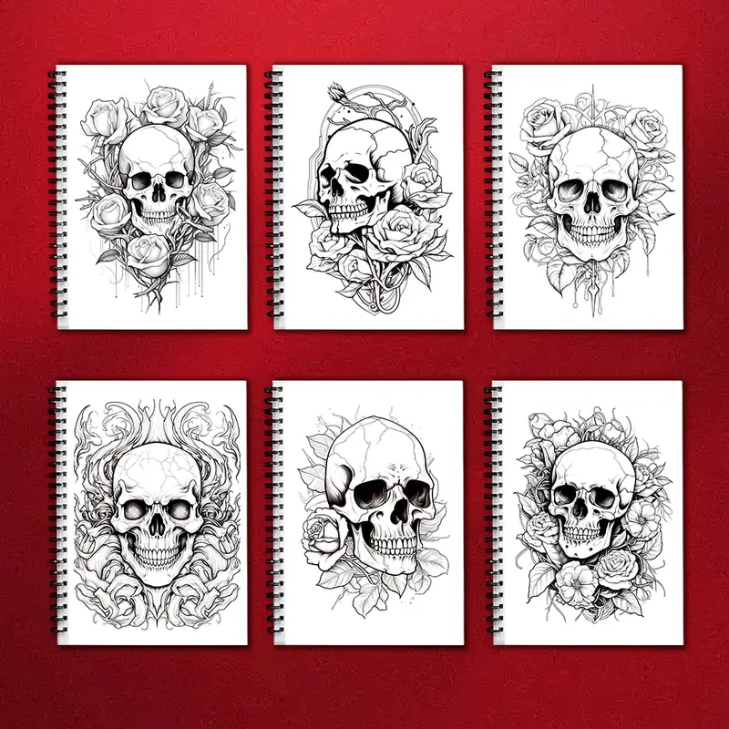 Adult Coloring Book - 30 Sheet Spiral Coloring Book, 11.2x 8.3inch, 100gsm Thick Paper, Back to School, New Year, Birthday Gift - Image 6