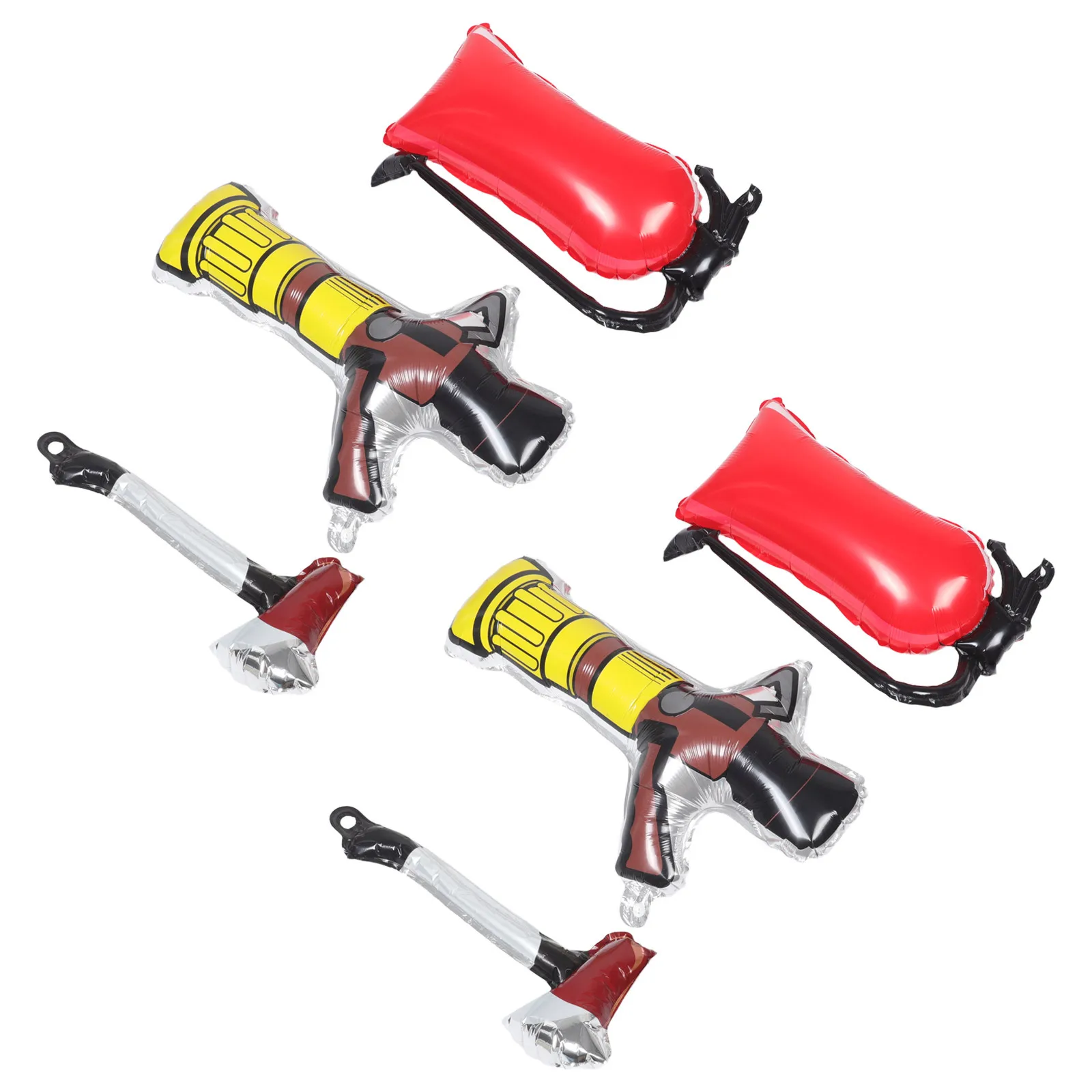 

6Pcs Firefighter Themed Inflatable Fire Hydrant Birthday Party Decorations Fireman Props Emergency Rescue Supplies