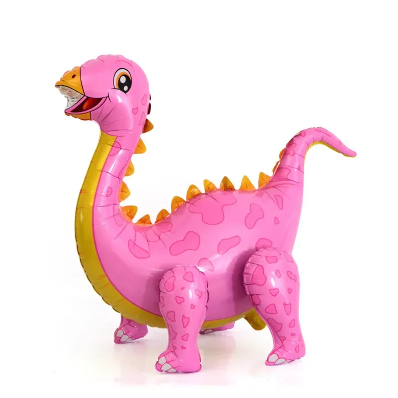 New 4D 3D Dinosaur Aluminum Film Balloon Assembly Ankylosaurus Pterosaur Tyrannosaurus Rex Children's Birthday Party view 6