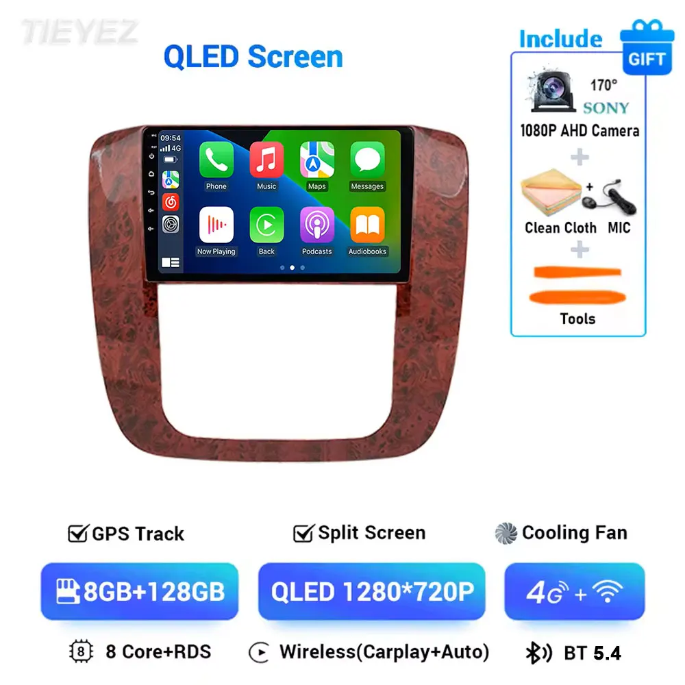 Android 15 Autoradio Voor GMC Yukon Chevrolet Tahoe Suburban 2007-2012 Navigatie GPS Auto Carplay Scherm Wifi 4G BT