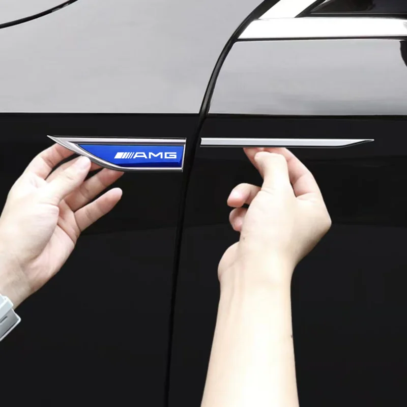 

Car Door Side Fender Blade Logo Emblem Badge Decal Sticker For Mercedes Benz AMG W205 W204 W203 W212 W211 W213 W210 W164