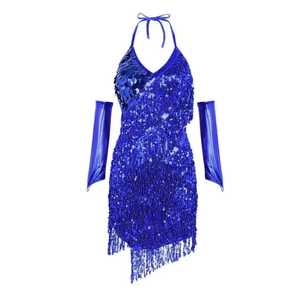 Abiti latini per donna Abbigliamento Abbigliamento da ballo Costumi di scena Abiti di moda Party Night Club Hotsweet Nappa elegante sexy