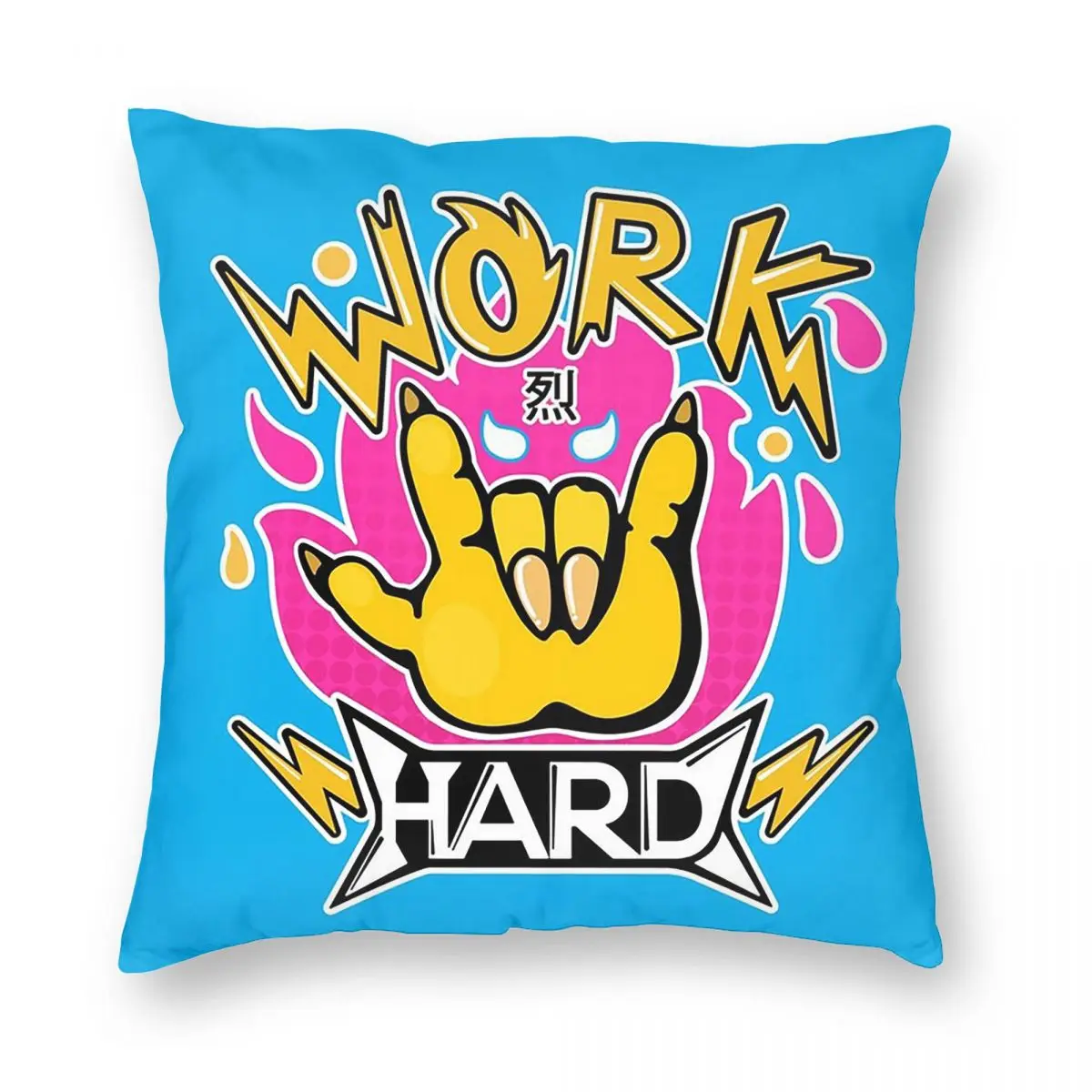 Aggretsuko Cartoon Anime Game Square Pillowcase Pillow Cover Cushion Zip Decorative Comfort Throw Pillow for Home Bedroom