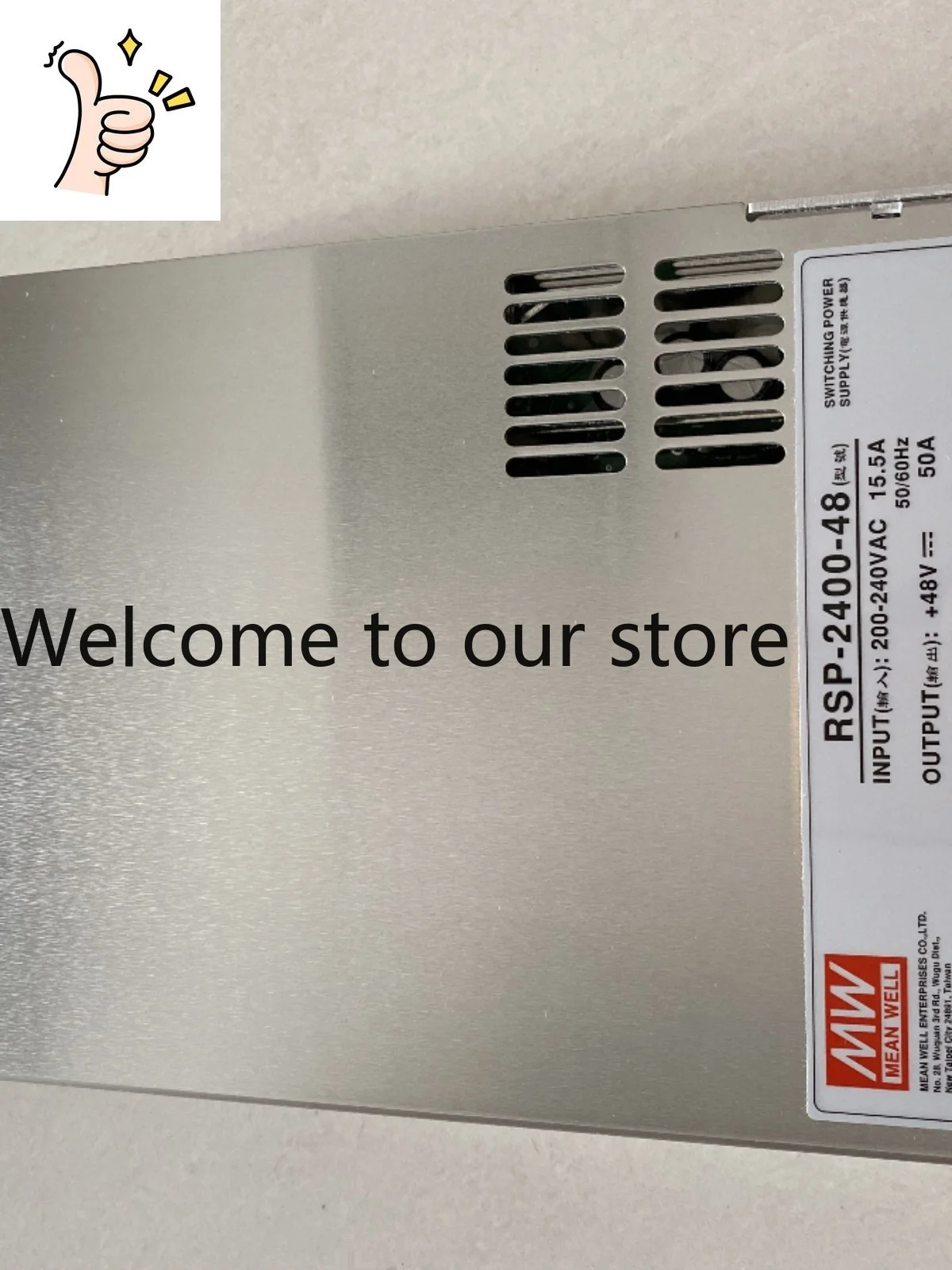 Taiwan Mingwei RSP-2400 High-power PFC Switching Power Supply 24V/12/48V High-efficiency 2400W Can Be Connected In Parallel S