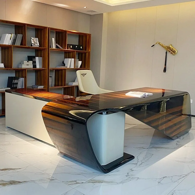Modern simple light luxury desk and chair