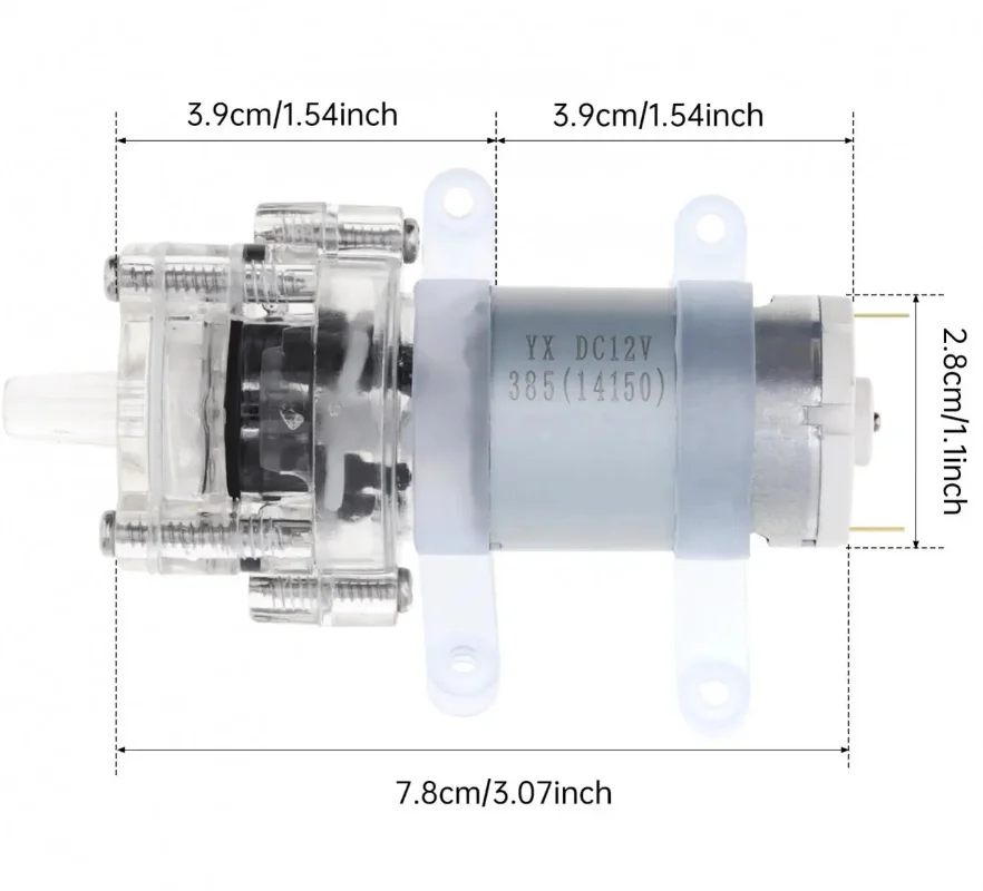 385HPC مضخة مياه صغيرة 12 فولت مقاومة درجات الحرارة العالية 100 درجة الحجاب الحاجز الذاتي فتيلة لآلة الشاي وخزان الأسماك #6