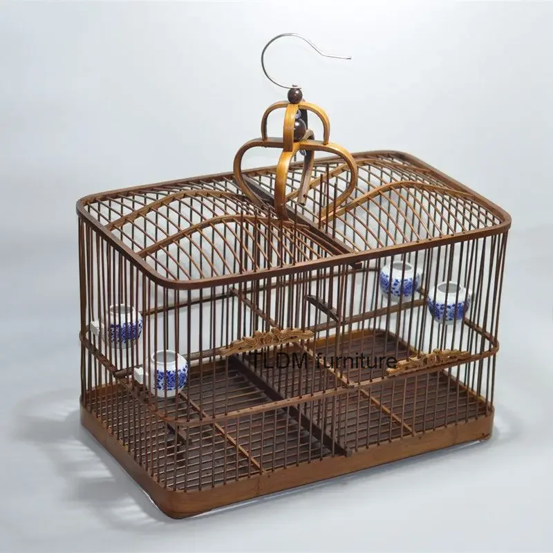 

Aviary Bird Cage House Small Shelter Breeding Bird Cages Lovebird Pigeons Quail Feeder Protector Jaula Accesorios Habitat Decors