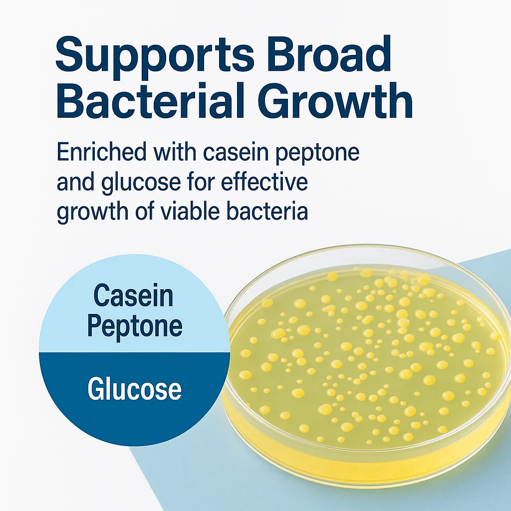 PCA100g 250g Plate Counting Agar Total Bacterial Count Determination Analysis Of Environmental Samples for Water Quality