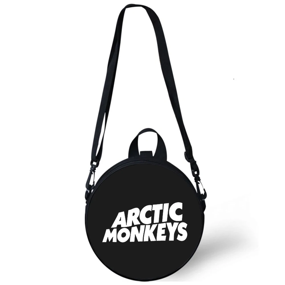 Arctic Monkeys Child kindergarten Bag 3D Print Crossbody Shoulder Bags For School Women Mini Round Bagpacks Rugtas Bag