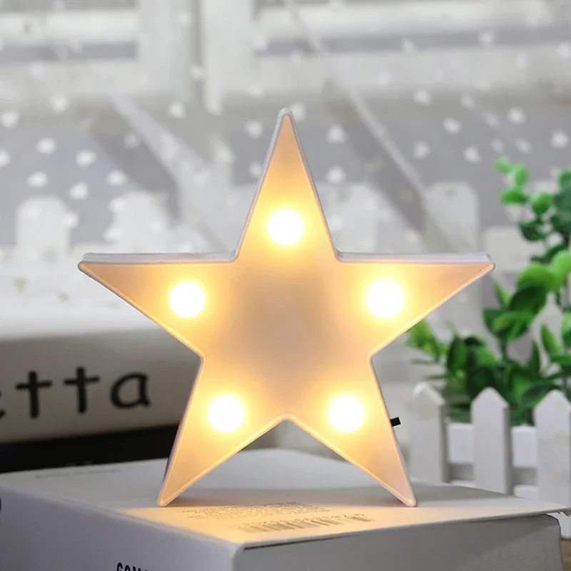 LED Star Night Light Desk Lamp for Kid's Room Decor