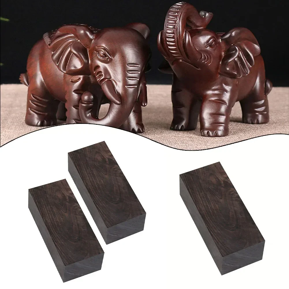 DIY Handle Carving Musical Black Teak Blocks Black Teak Blocks 1.3 Density 1/2 Piece 120x40x50mm Bug-and-anti-aging