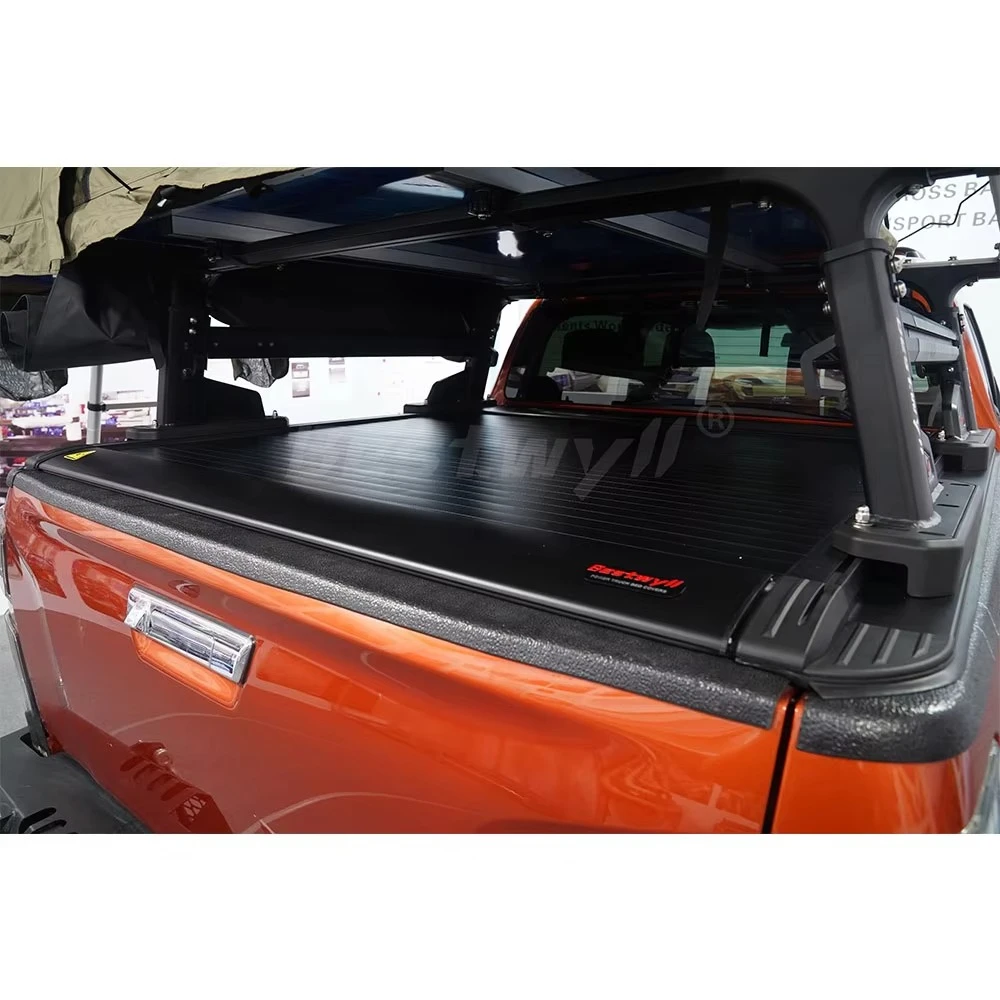 Copertura Hard Sliding Truck Bed Pick Up Retractable Double Cab Back Electric Roller Tonneau Cover For  Dmax E-K12