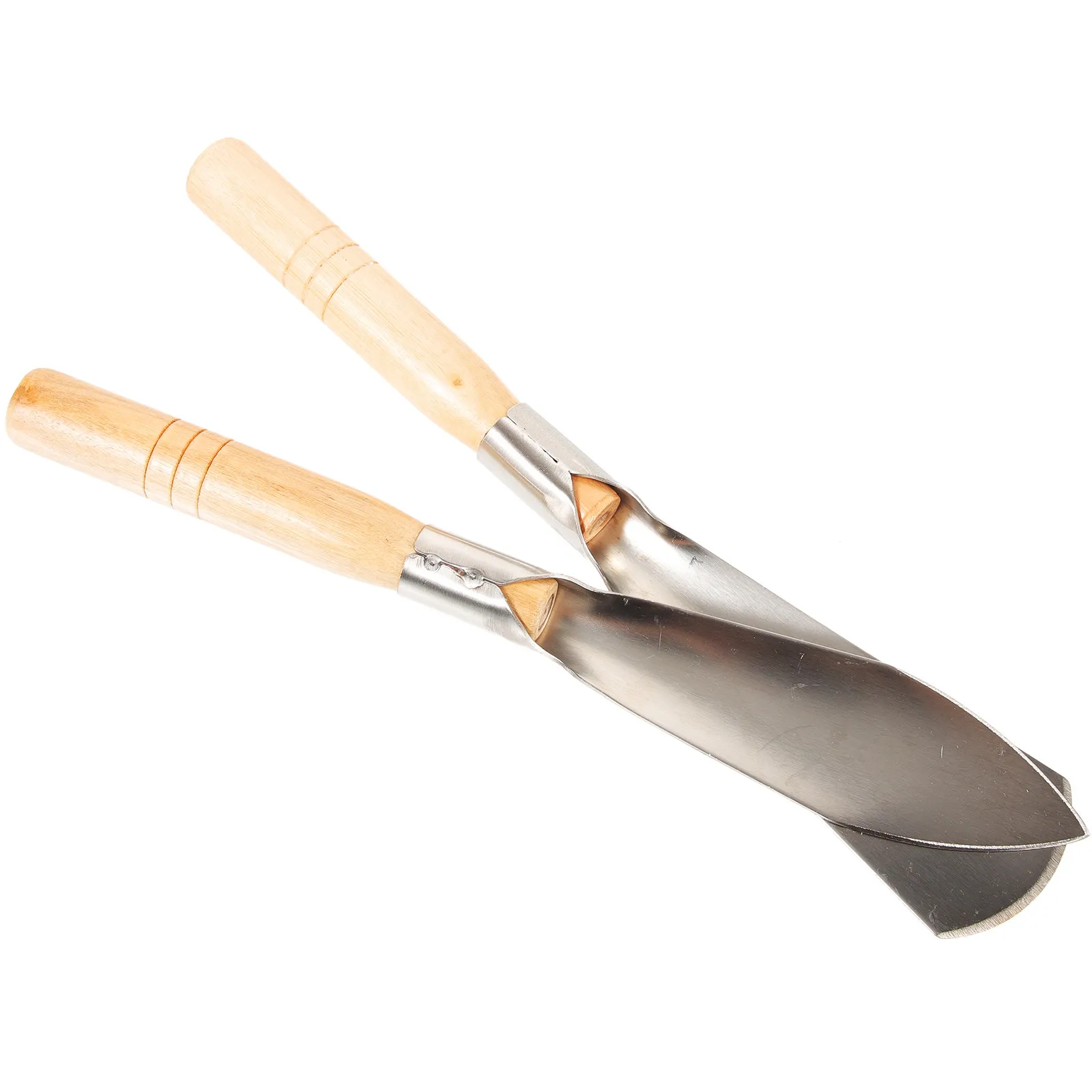 Heavy Duty Gardening Shovel Set – 2PCS Stainless Steel Trowel with Reinforced Wooden Handle for Digging & Transplanting