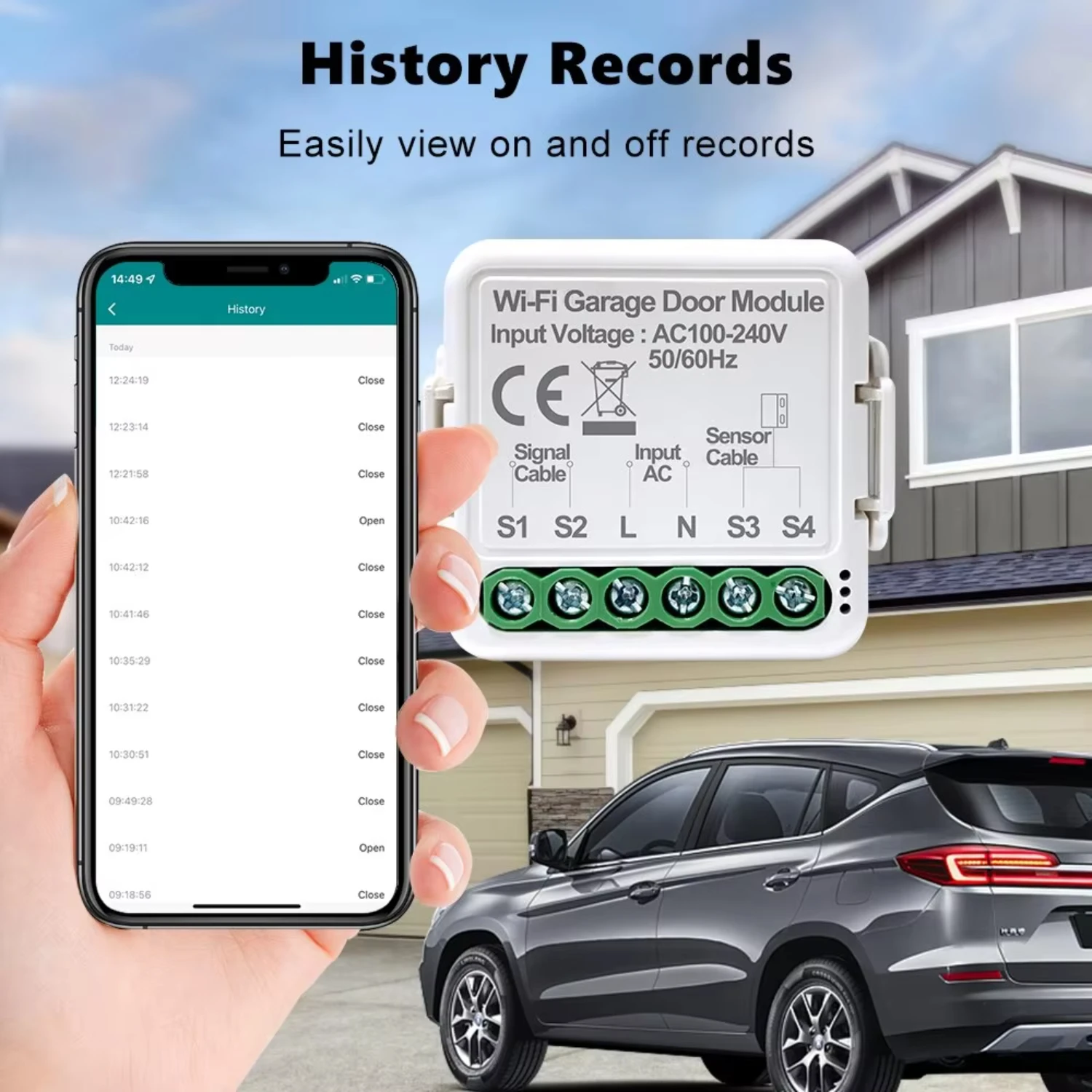 WiFi Smart Garagentor Türöffnung Smart Life APP Controller Fernbedienung Schließen Alexa