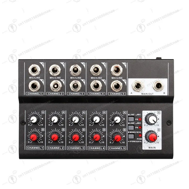 10 Channel Mini Audio Mixer Portable Multifunctional Sound Console