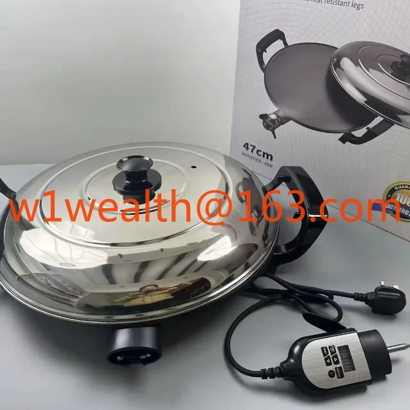 Digital Display Mogogo Injera Maker Big Sizes 47cm with Cover Ethopian Injera Mitad 18Inch Ready STOCK
